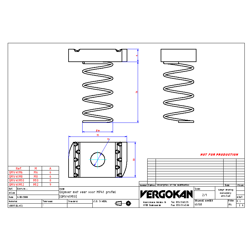 COMMERCIAL GMV41M--